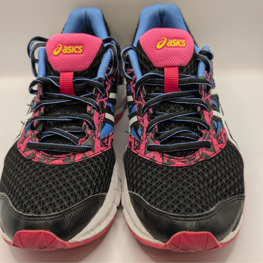 ASICS Gel-Excite 4 Women's Running Shoes Black Pink Royal Blue T6E8Q Size 10.5